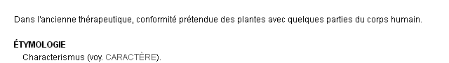 caractrisme dfinition