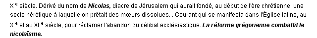nicolaïsme définition