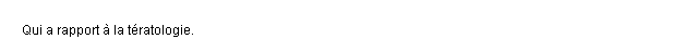 tératologique définition tératologique définition
