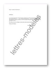 lettre de type Complément d'information