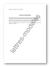 lettre de type Information - formations