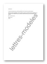 lettre de type Mail - félicitations victoire électorale
