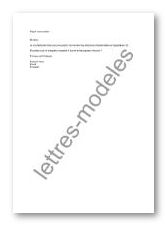 lettre de type Mail - procuration