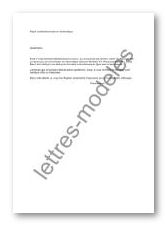 lettre de type Perfectionnement en informatique
