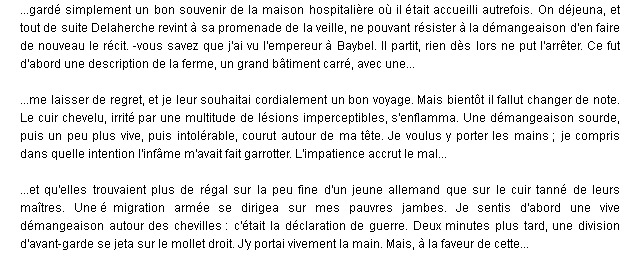 démangeaison citation