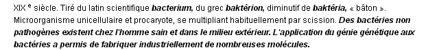 bactrie dfinition