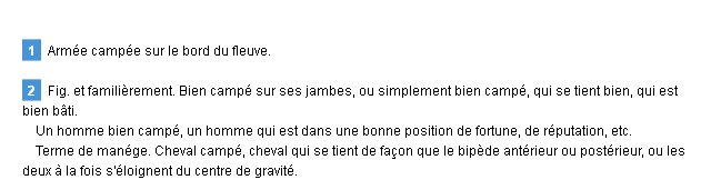 camp dfinition