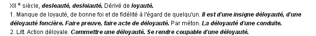 dloyaut dfinition