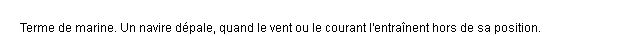 dpaler dfinition