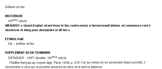 dtasser dfinition