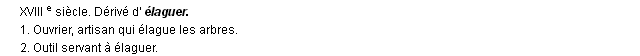 élagueur définition
