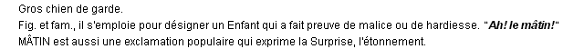 mâtin définition mâtin définition