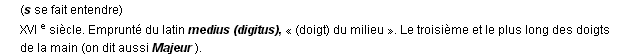 mdius dfinition