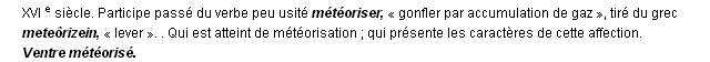 météorisé définition météorisé définition