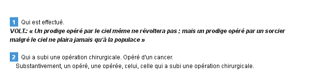 opr dfinition