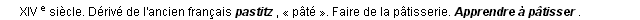 ptisser dfinition