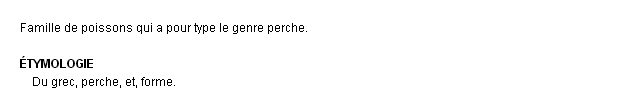 percodes dfinition