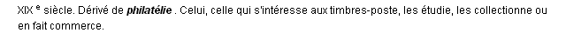 philatliste dfinition