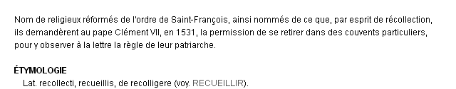 rcollet dfinition