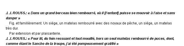 rembourr dfinition