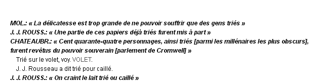 tri dfinition