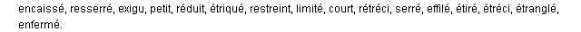 confin synonymes