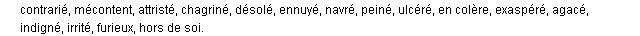 fâché synonymes fâché synonymes