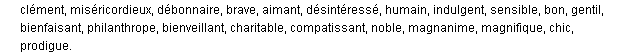 généreux synonymes généreux synonymes