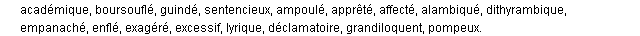 pédantesque synonymes pédantesque synonymes