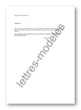 Modèle et exemple de lettres type : Demande de facture