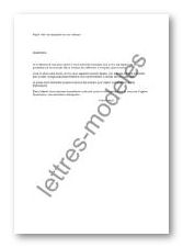 Modèle et exemple de lettres type : Participation aux 