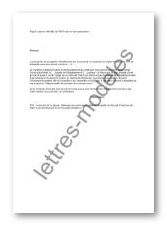 Modèle et exemple de lettres type : Rupture de PACS par un 