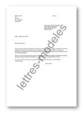 Modèle et exemple de lettres type : Stages offerts par la 