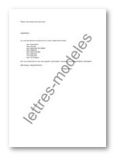 Modèle et exemple de lettres type : Transmission de document
